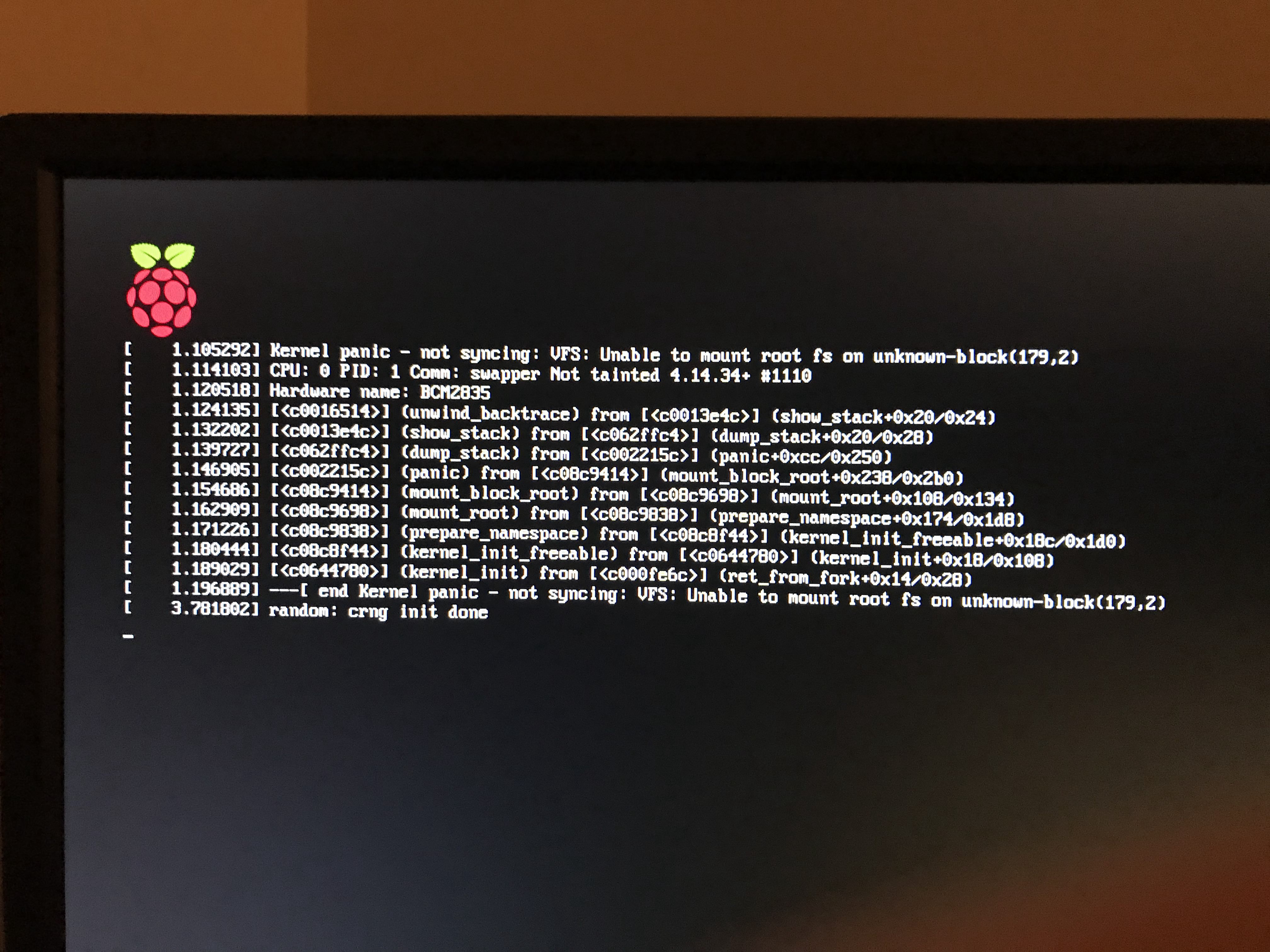 Kernel panic фото