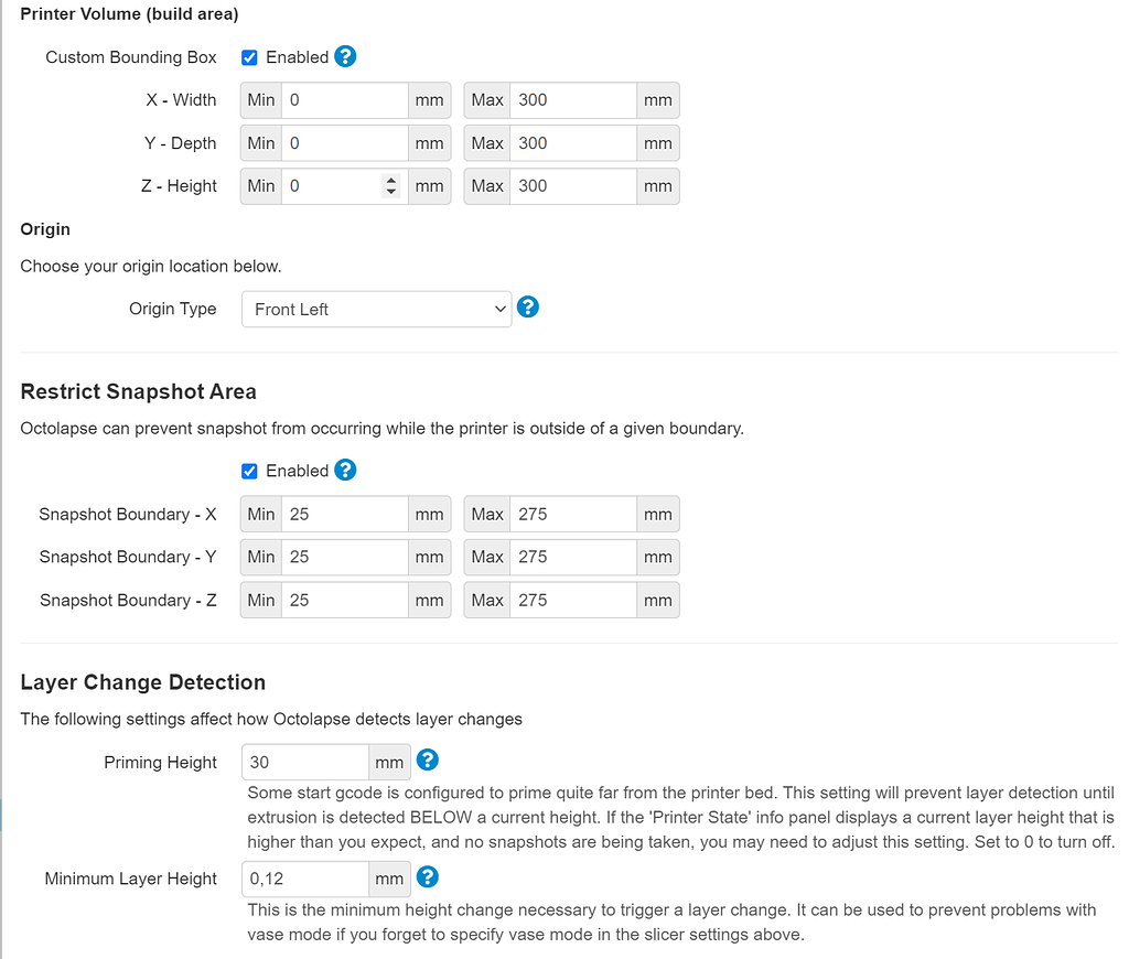 Octopalse] Printer Not Primed - Priming was not detected - Octolapse -  OctoPrint Community Forum