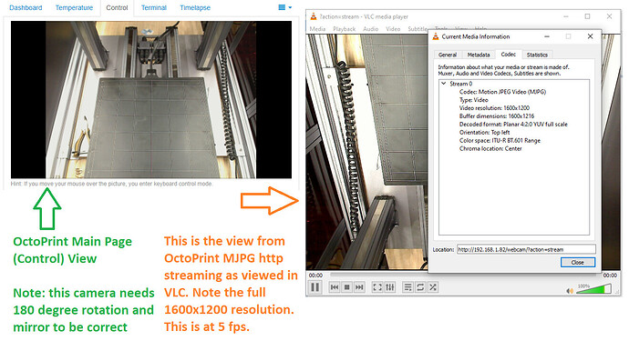 OctoPrint Logitech Pro 9000 camera working