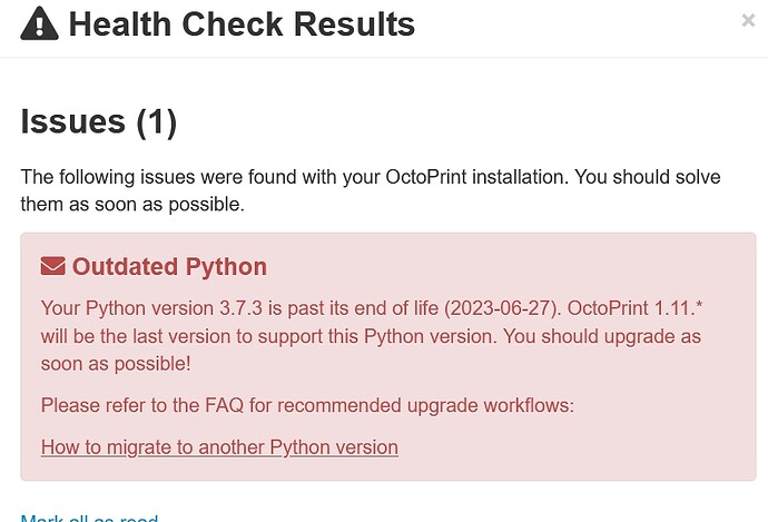 octoprint health check