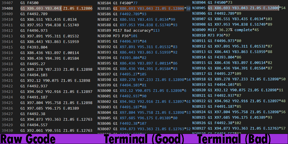 What causes a regular GCODE X+Y+E command to be considered unknown? - Get  Help - OctoPrint Community Forum