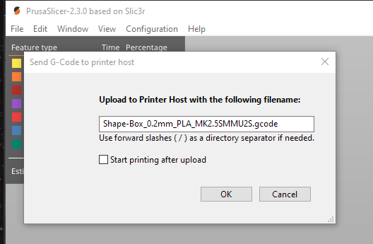 Slic3r Gcode not starting print